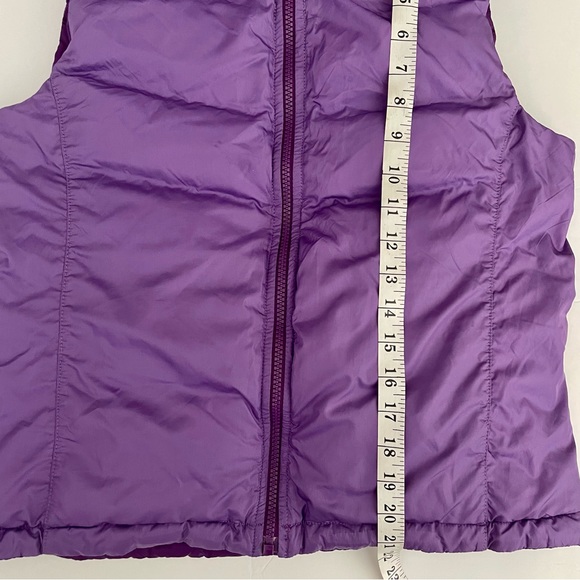 The North Face Reversible Purple Puffer Vest - Picture 9 of 9